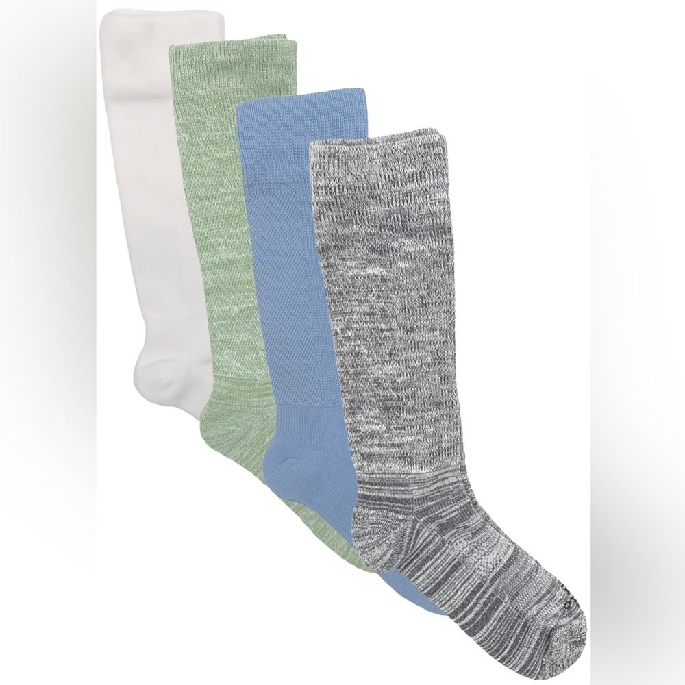 Tommie Copper 4 Pack Wide Over-the-Calf Compression Socks